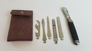 Vintage Allis Chalmers A - C Imperial Pocket Knife Tool Set Rare N8
