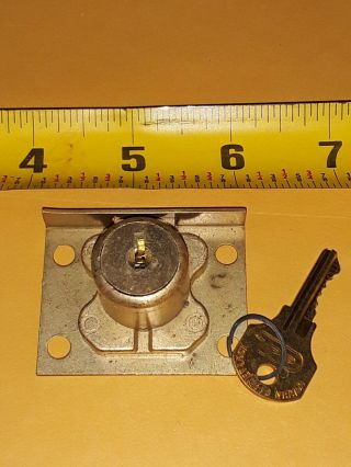 Antique Slot Machine Lock And Key Corbin Aue1