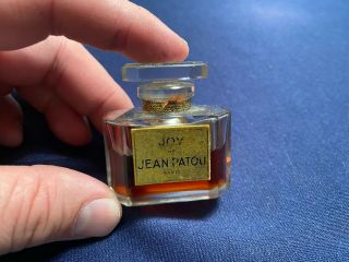 Vintage Jean Patou Joy Perfume Bottle Paris 1/2 Fl.  Oz.  Look Rare