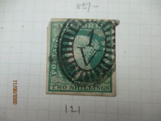 Victoria Stamps: 2/ - Green Imperf - Rare - (k113)