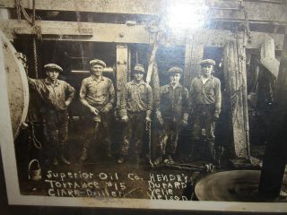 Antique Superior Oil Co Photo Well Drilling 1920s Torrance 15 Id 329