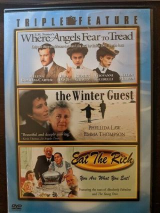 Where Angels Fear To Tread / Winter Guest / Eat The Rich Dvd Triple Feature Rare