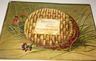Rare Antique Victorian American Lord & Taylor York Advertising Trade Card