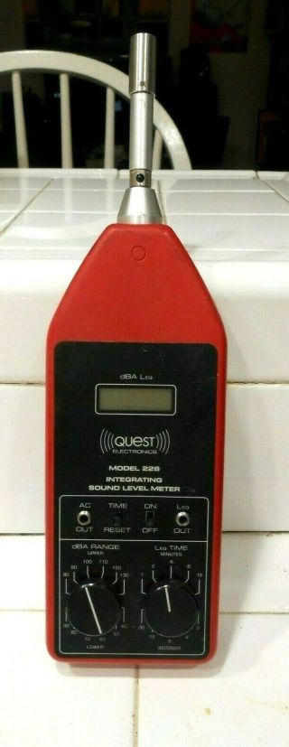 Quest Electronics Integrating Sound Level Meter Model 228 Rare