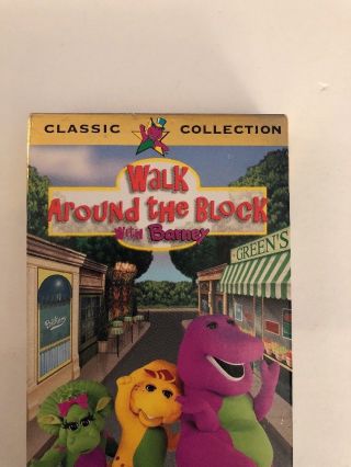 Barney - Walk Around the Block with Barney (VHS 1999) Barney And Friends - - RARE 2