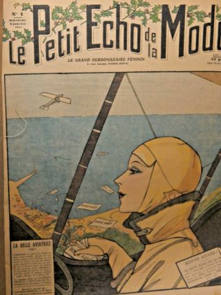 Very Art Deco Covers 1931 Le Petit Echo De La Mode - 52 Covers - Very Rare