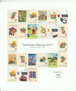 2017 Territories Set 2 Sheetlets.  Limited/edition Of 200.  Muh.  Very Rare &