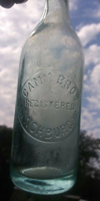 Antique Bottle Lynchburg Va Camm Bros Soda