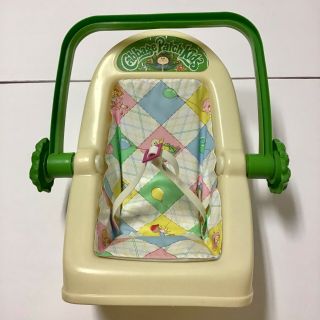 Vintage 1983 Coleco Cabbage Patch Kids Rocking Baby Carrier Car Seat 16”