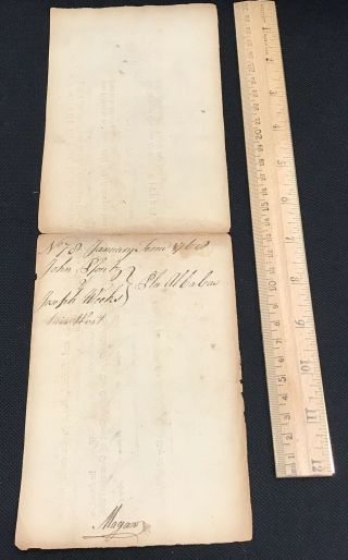 1767 George Ill Pennsylvania Colonial Document,  Very Early Pioneer Names,  Rare 2