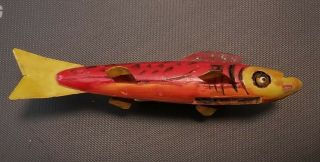 Vintage Folk Art Fish Spearing Decoy Ice Fishing Lure Conversion Unknown 1980 