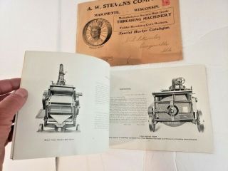 RARE VINTAGE A.  W STEVENS CO.  BIG 4 CORNHUSKER 1903 STEAM ENGINE CATOLOG 32 PAGES 3