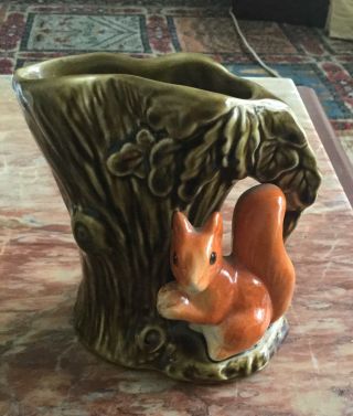 Rare Sylvac Squirrel Vase No.  4233,  Made In England