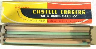 Vintage Faber Castell 7 " Electric Machine Pencil Eraser 70 Assortment Rare