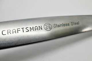 Rare Vintage Craftsman Stainless Steel 7/8 " Wrench - Anvil Ss Logo - Forged Usa