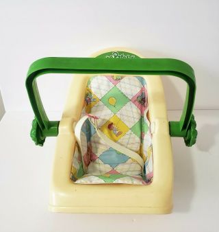 Vintage 1983 Coleco Cabbage Patch Kids 3 Position Rocking Baby Carrier Car Seat