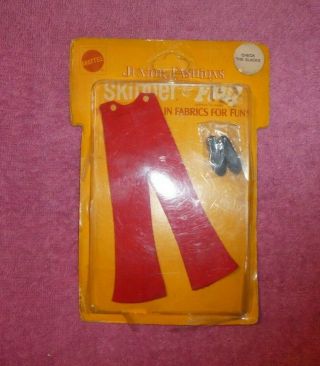 Vintage Skipper Clothes - Mod Era Skipper Pak Check The Slacks Red - Nrfp - Vhtf
