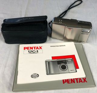 Rare Pentax Uc - 1 Point & Shoot Film Camera 35mm Shape