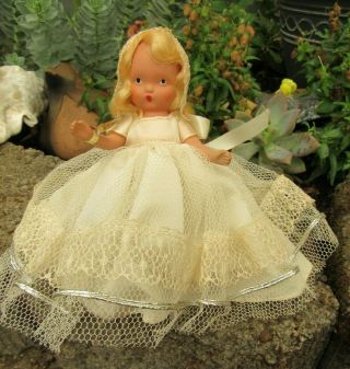 5.  5” Nancy Ann Storybook Dolls The Snow Queen 172 Bisque With Wrist Tag