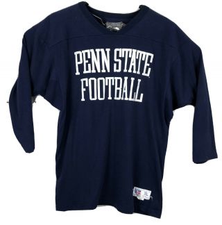 Vtg Russell Penn State University Sweatshirt L/xl Rare Blue Usa Made Football