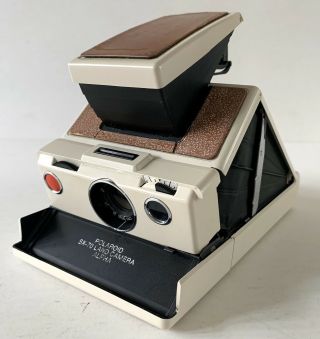 Rare Vintage White Polaroid Sx - 70 Instant Film Land Camera Alpha 2 1976