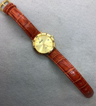 Vintage Croton Diamond Quartz Stainless Steel Quartz Gold Watch Michaels Bat