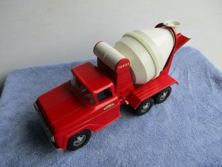 Rare 1960 Ford Tonka Red Cement Mixer 120 First Year Black Walls Vgc