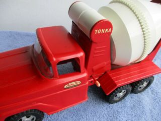 Rare 1960 Ford Tonka Red Cement Mixer 120 First Year Black Walls VGC 2
