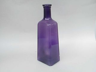 Antique Purple Glass Cork Top Medicine ? Bottle
