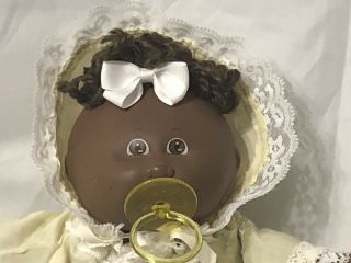 Custom Vintage Cabbage Patch Preemie 1985 African American Hm 4 W/pacifier