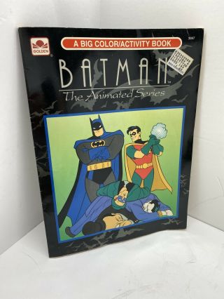 Batman The Animated Series Color & Activity Golden Book 1993 Rare Collectible