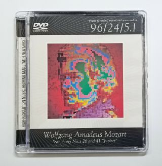 Mozart: Symphonies Nos.  26 And 41 " Jupiter " Oop Dvd Audio Music Disc Rare 2003