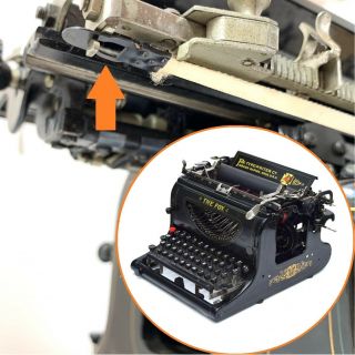 Fox No.  23 24 Typewriter Drawband Antique Schreibmaschine Machine A Ecrire Vtg
