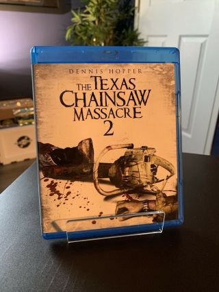 The Texas Chainsaw Massacre 2 1986 Bluray Rare Oop Htf Mgm Dennis Hopper