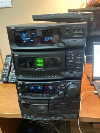 Rare Jvc Ca - C770 Compact Stereo Component System 6,  1 Cd Am/fm Dual Cassette Deck