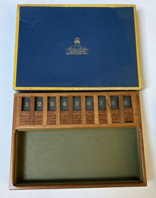 Brooks Brothers Vintage Rare Boxed Board Game “shut The Box” Board Game