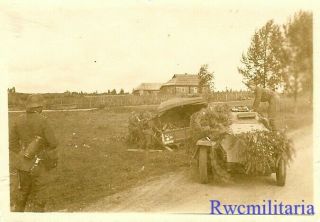 RARE German SdKfz.  250 Schützenpanzerwagen Halftrack Pulling Lkw Truck 2