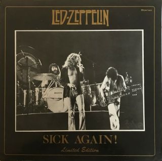 Led Zeppelin " Sick Again " 1977 Rare Numbered 14 Yellow Vinyl/booklet Nm