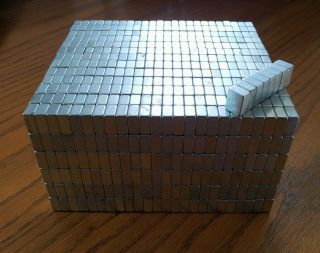 200 NEODYMIUM block magnets.  strong N50 rare earth magnets 2