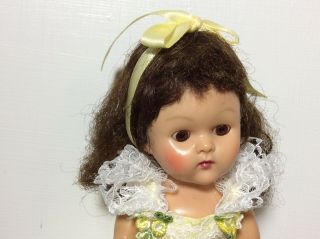 Vintage Vogue Ginny Doll,  1950s,  Painted Lashes,  Pretty Vogue Dress