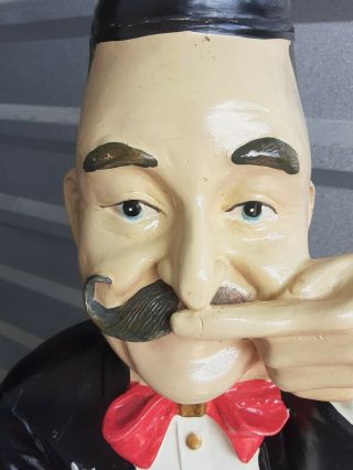 Rare Old Man Leprechaun Figurine Holding Nose Toilet Paper Holder