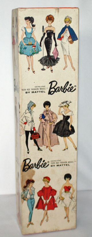 Vintage Barbie Pale Blonde Bubble Cut Doll Box No.  850 Mattel 1962