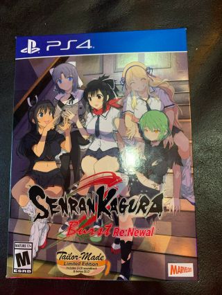 Senran Kagura Burst Re Newal Limited Edition (preowned/complete) Rare Fast S&h