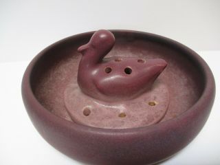 Fine Old Antique Van Briggle Pottery Bud Vase Pot Painting Sculpture Bowl Duck