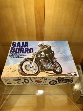 Mpc Vintage 1:8 Baja Burro Motorcycle Model Very Rare Complete Set
