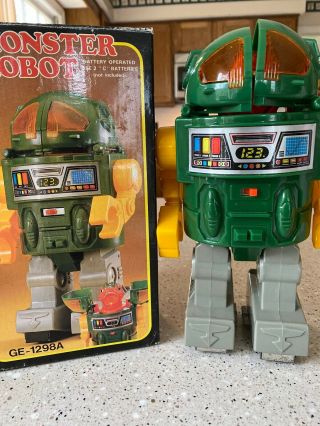 Vintage Rare Monster Robot Made In Japan W/ Box