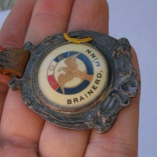 RARE Vintage 1908 F.  O.  E.  Convention Delegate Pocket Watch Fob Medal Masonic MN 2
