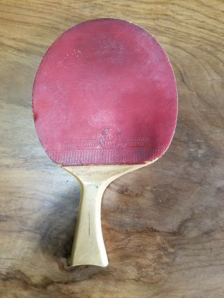 Rare Vintage Lion Offset Ping Pong Table Tennis Paddle