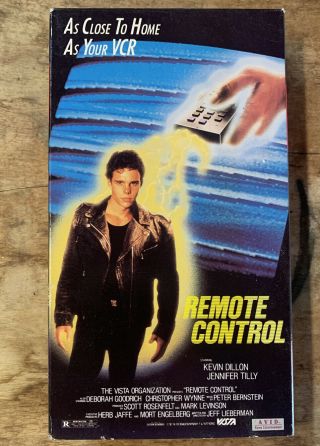 Remote Control Vhs 1987 Avid Rare Htf Cult Horror Kevin Dillon