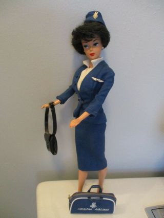 Vintage Barbie Doll American Airlines Stewardess Outfit Vgc